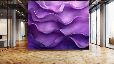 Purple Flowing Fabric Texture Wall mural