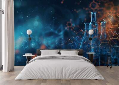 Scientific Experiment in Laboratory Wall mural