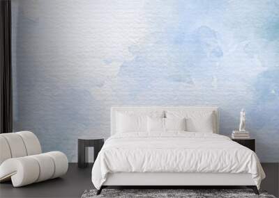 background abstrack photo hand painted watercolor with sky and clouds shape	 Wall mural