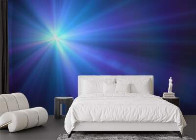 Abstract blue light Wall mural