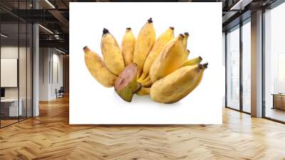 Pisang Awak banana isolated on white background. (This has clipping path) Wall mural