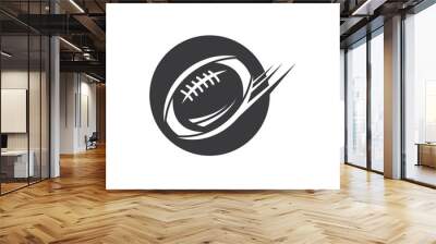 rugby ball icon vector illustration design Wall mural