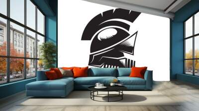 warrior helmet icon vector illustration concept design Wall mural