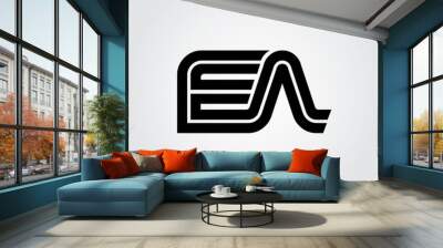 Initial Letter EA FA Linked Design Logo Wall mural