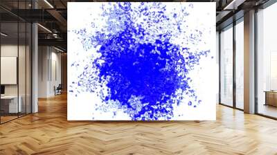 Blue graphic splatter streak spot blot stain Wall mural