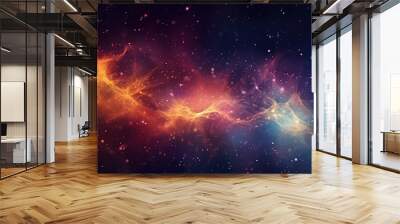 colorful space with an abstract background Wall mural