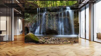 waterfall in the woods Wall mural