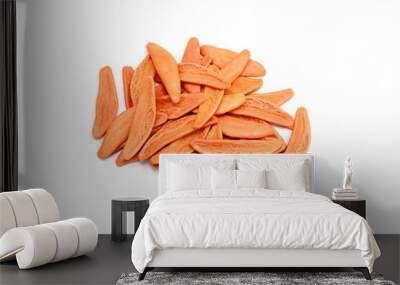 foglie d ulivo isolated. Dried pasta with tomato. Wall mural