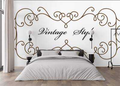 classical vignette Wall mural