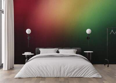 Gradient background with deep olive green and muted maroon tones, noise texture effect Wall mural