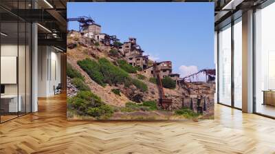 Abandoned mine of Ginevro, Elba Island, Tuscany, Italy Wall mural