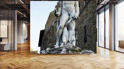 Fountain of Neptune on Signoria square, Florence, Tuscany, Italy Wall mural