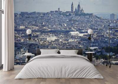 View of Paris from Eiffel Tower, France Wall mural