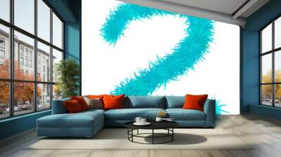 2 Two Number Letter Font   Wall mural