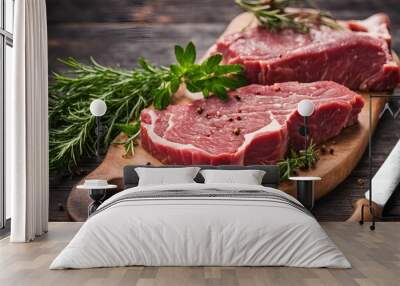 beef steak Wall mural