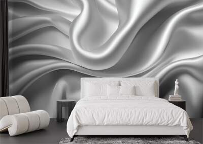 white satin backgound Wall mural