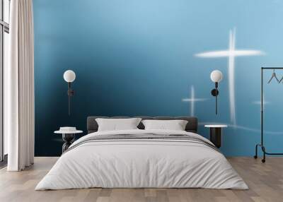 Religious conceptual cross illustration Can be applied to media and design work. Wall mural