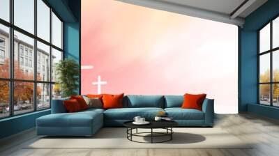 Religious conceptual cross illustration Can be applied to media and design work. Wall mural