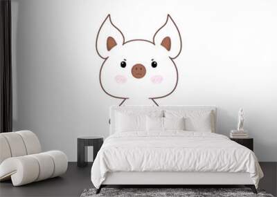 Little piggy bat Wall mural