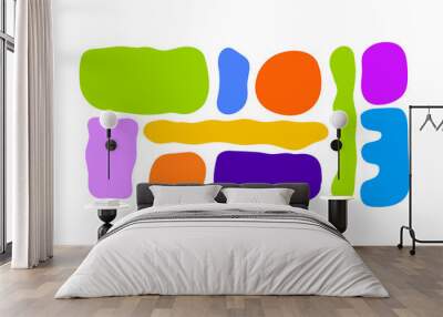 abstract retro shape element Wall mural