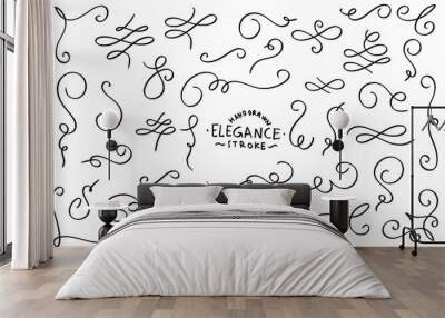 elegance decorative stroke ornament Wall mural