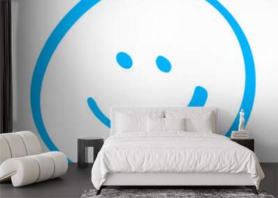 happy smiley face Wall mural