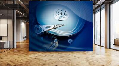 Technology concept: Hard drive Wall mural