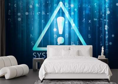 system error background Wall mural