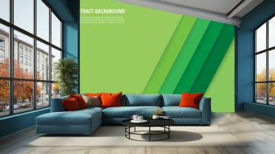 abstract modern green lines background vector illustration EPS10 Wall mural