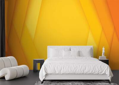 abstract modern yellow lines background vector illustration EPS10	 Wall mural