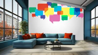 chat box , message box communication background Wall mural