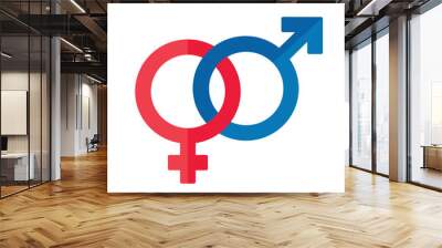 gender icon symbol. vector illustration Wall mural