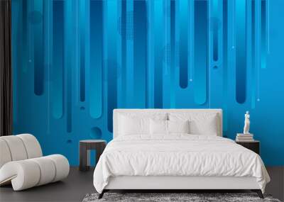 modern blue gradient trendy background vector illustration EPS10 Wall mural