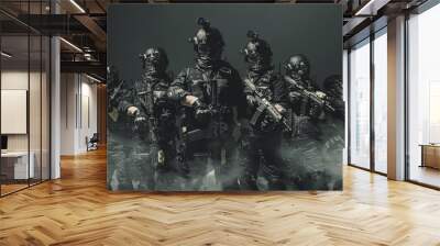 special forces soldier police, swat team member Wall mural