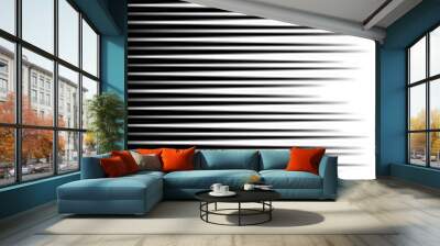 black and white stripes Wall mural