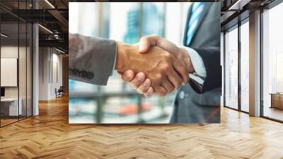 Business Partners Handshake After Successful Meeting Wall mural