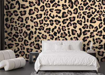 
Abstraction leopard vector seamless print for textiles. Fashion pattern Wall mural