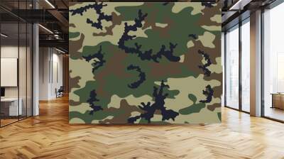 
Army seamless pattern, vector camo background, classic texture. EPS Wall mural