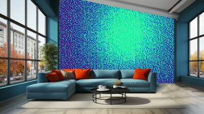 Dynamic pixel halftone texture creating a modern abstract background Wall mural