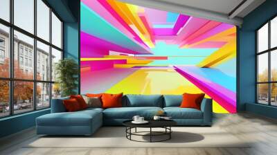 Vibrant and Playful Abstract Spheres in Vivid Colors Wall mural