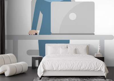 Arab Businesswoman, worker at office. Wall mural