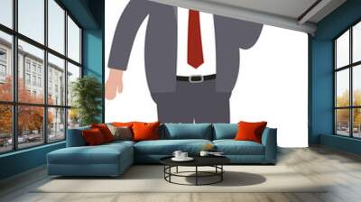 Businessman, boss at work Wall mural