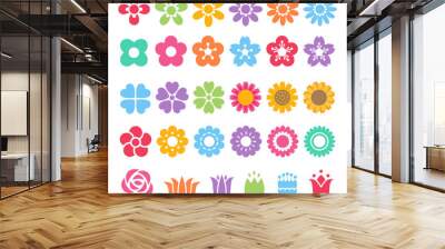 flower decorative set Wall mural