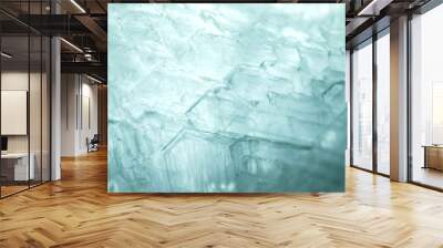 Abstract background from The light that shines through alum crystals. Wall mural