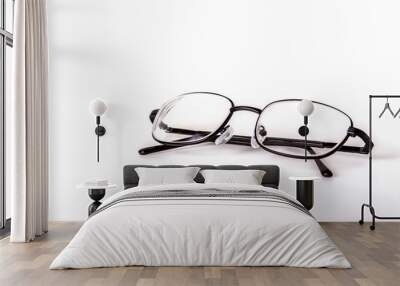 Fashion Eyeglasses isolated on white. Wall mural