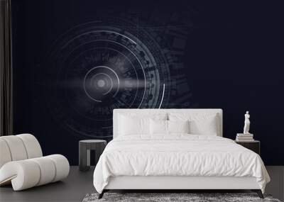 background technology digital concept. abstract graphic design Wall mural