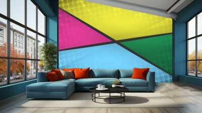 comic halftone background. abstract design Wall mural