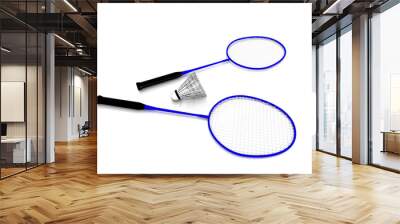 Badminton gear. Wall mural