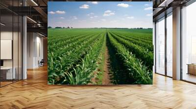 Perspective of an Optimistic Future: Genetically Modified (GM) Crops and Their Transformative Impact on Agriculture Wall mural