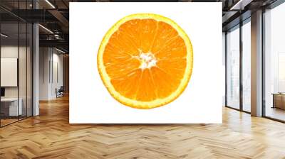 Fresh ripe orange cut in half Wall mural